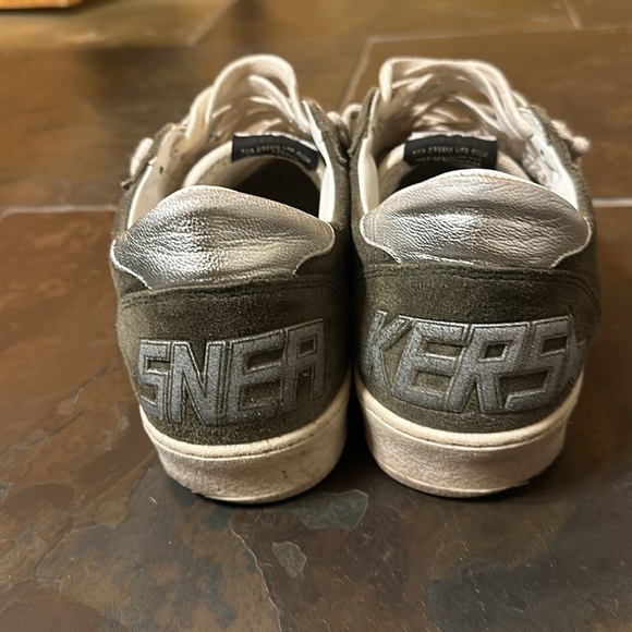 Goldengoose ‘BALLSTAR’ is green suede with metallic details size 42 - Picture 6 of 14